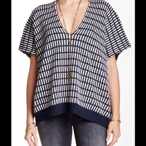 Free People zip back sweater